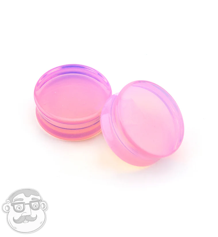 Pink Opalite Glass Plugs - Image 8