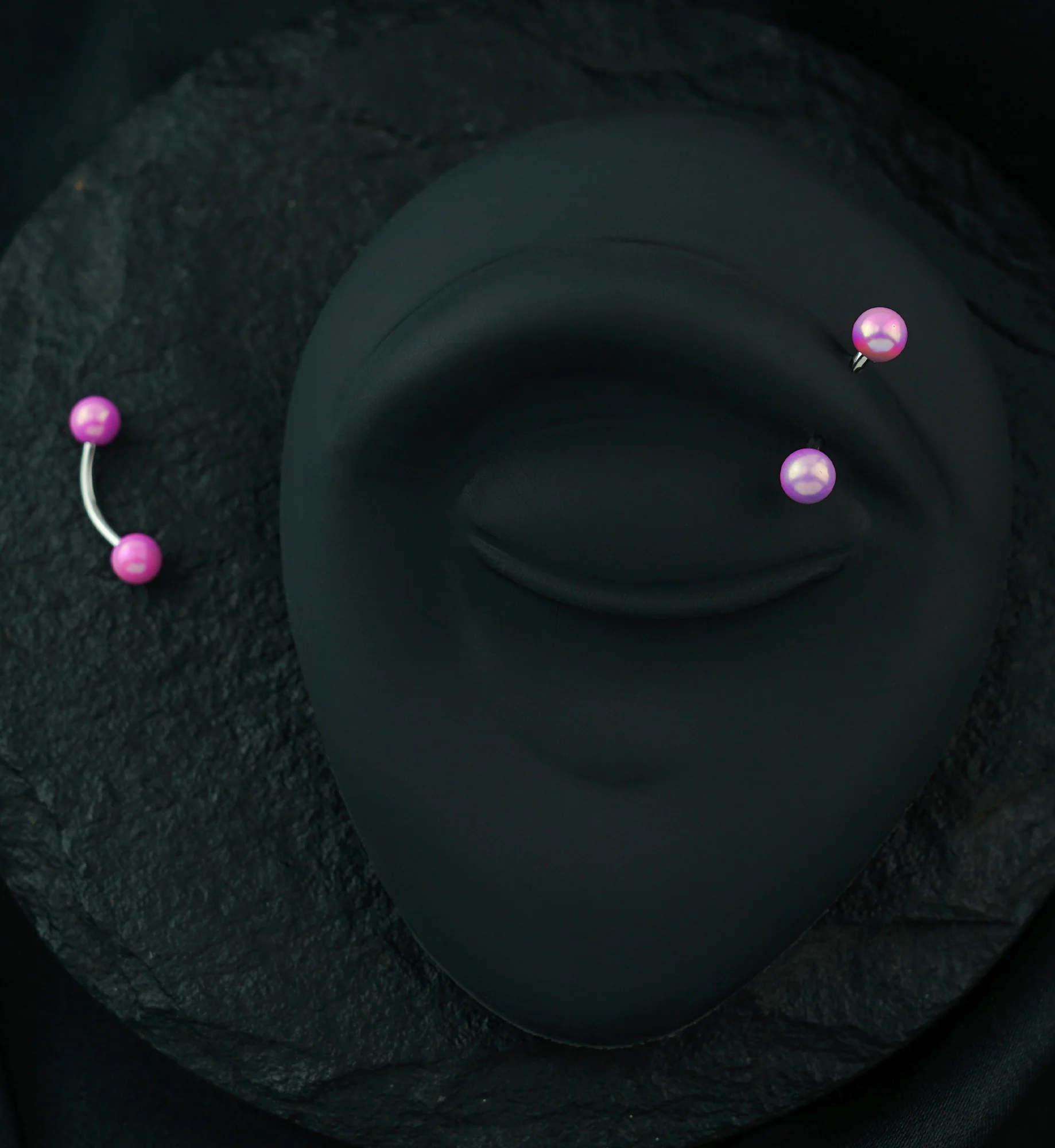 Pink Ory Stainless Steel Curved Barbell - Image 3