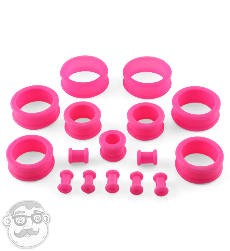 Pink Silicone Tunnels (CLOSE OUT) - Image 2