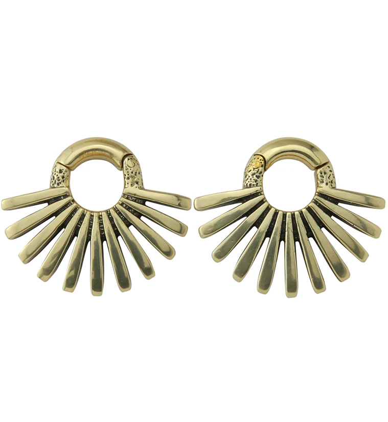 Pinna Brass Hinged Ear Weights - Image 3