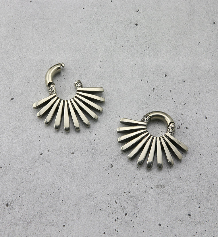 Pinna White Brass Hinged Ear Weights - Image 4