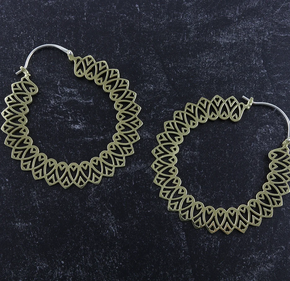 Pity Brass Earrings - Weights - Image 6