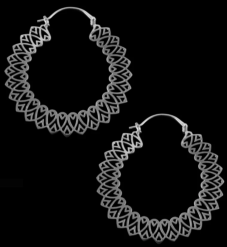 Pity White Brass Earrings - Weights