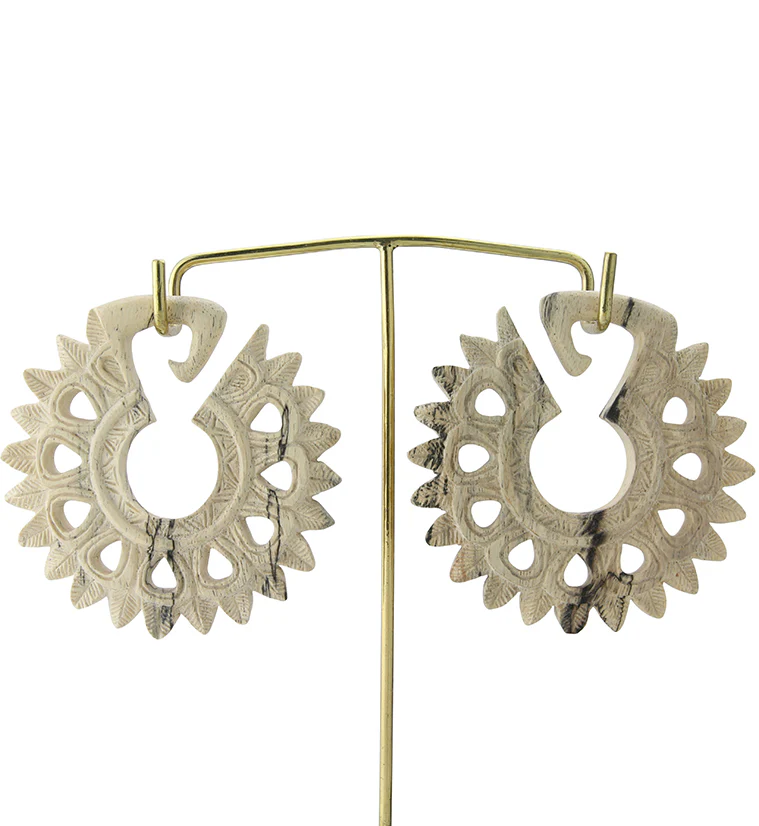 Pompon Tamarind Wooden Ear Weights - Image 4