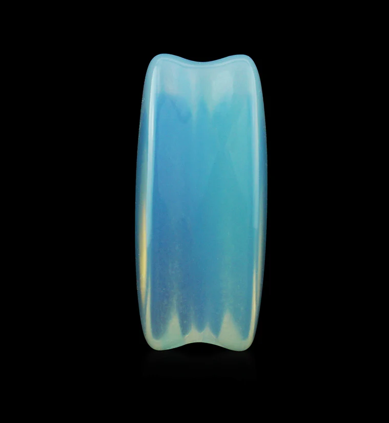 Precious Opalite Glass Teardrop Plugs - Image 4