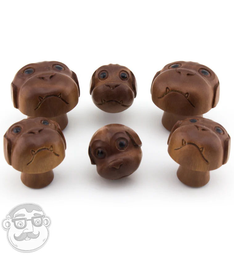 Puppy Dog Wooden Plugs - Image 2