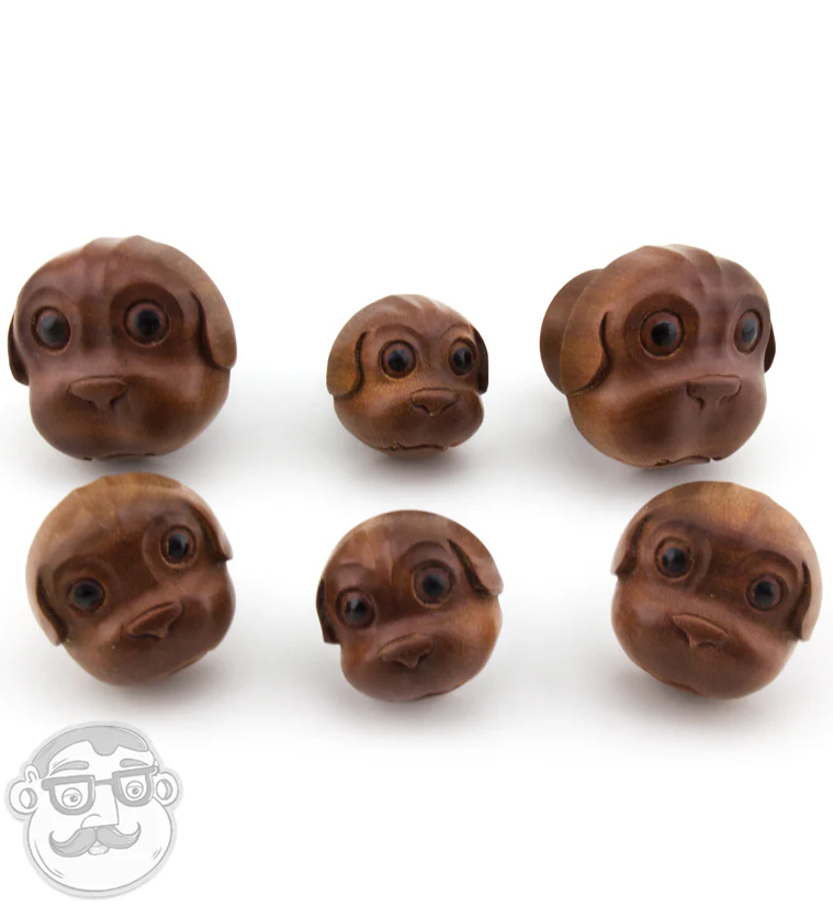 Puppy Dog Wooden Plugs - Image 3