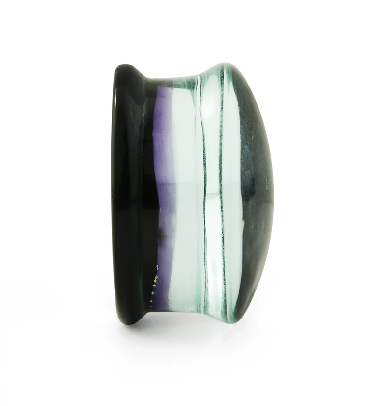 Purple Dichroic Glass Plugs - Image 5