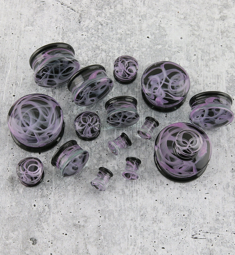 Purple Haze Swirl Glass Plugs - Image 3