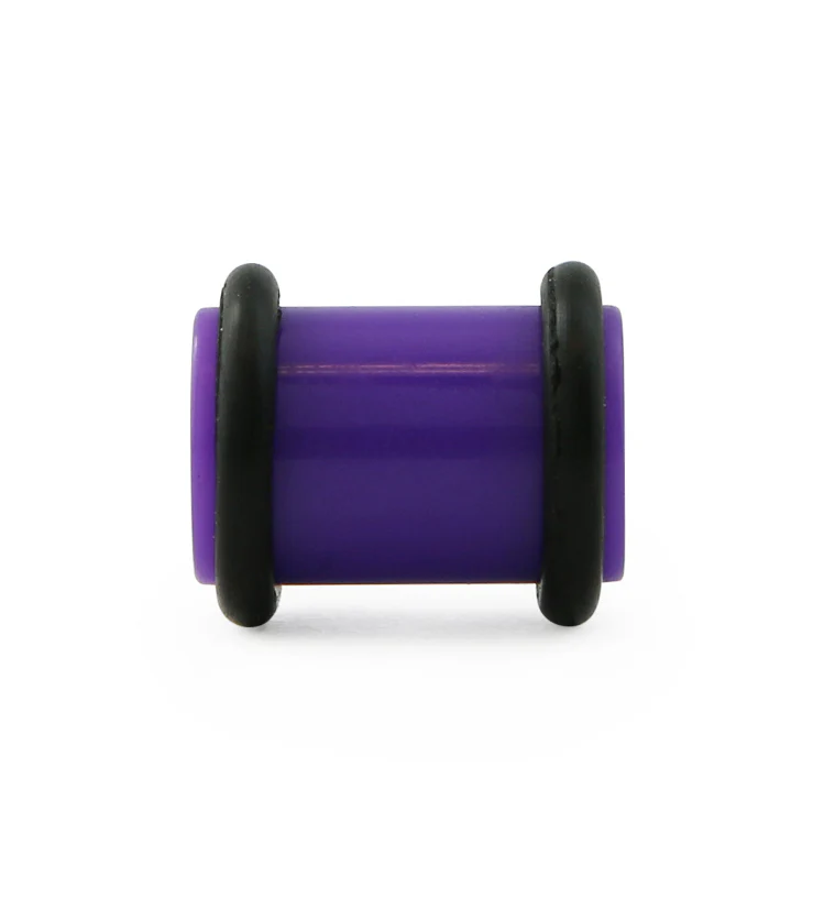 Purple No Flare Acrylic Plugs - Image 3