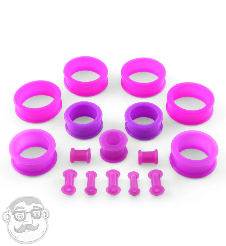 Purple Silicone Tunnels - Image 3