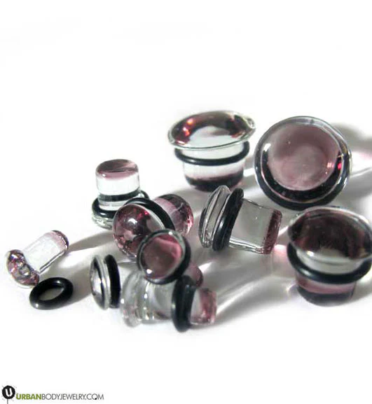Purple Single Flare Glass Plugs - Image 5