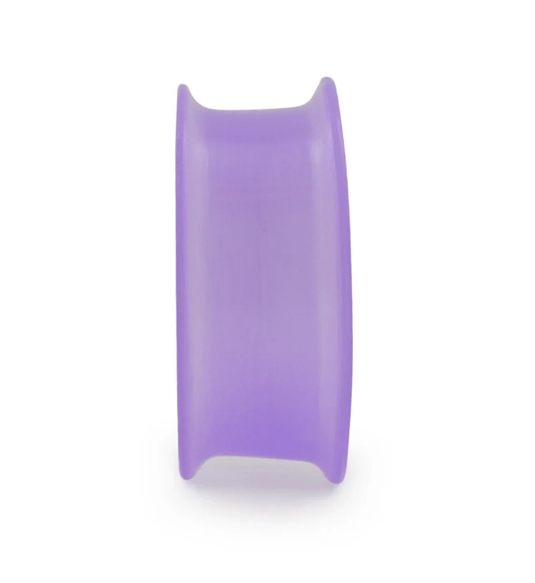 Purple Thin Silicone Ear Skins Tunnels - Image 3