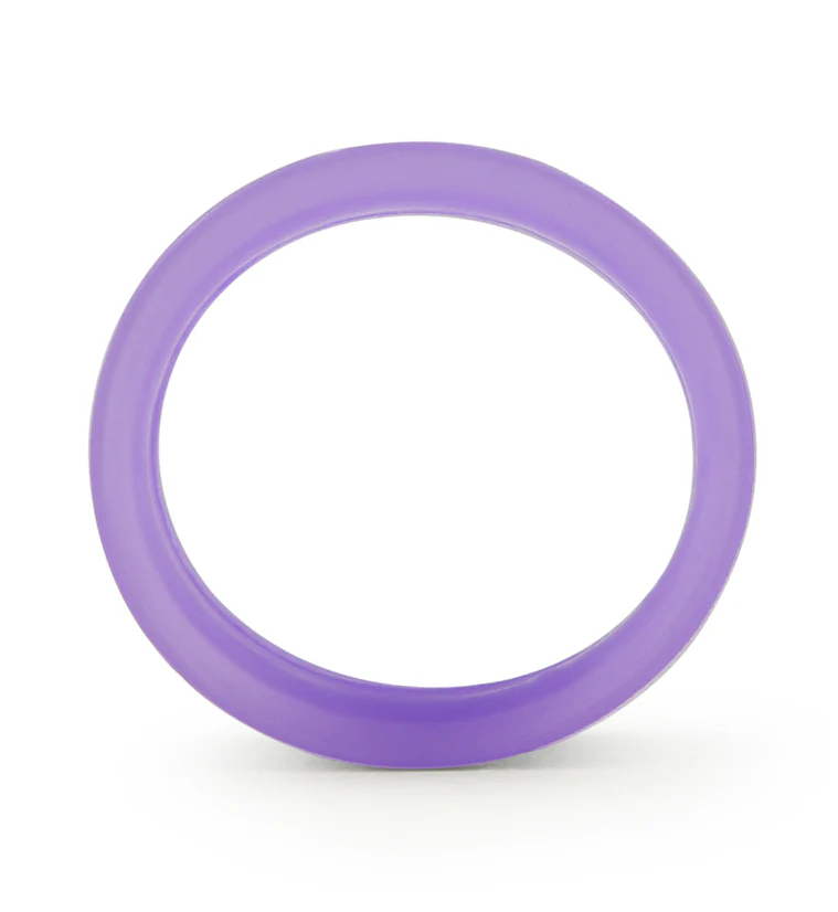 Purple Thin Silicone Ear Skins Tunnels - Image 4