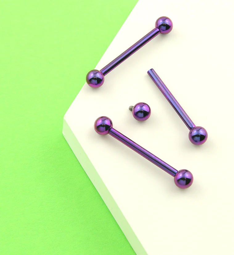 Purple Titanium Barbell - Image 2