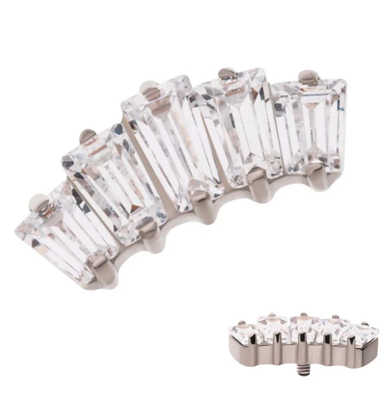 Quinary CZ Internally Threaded Titanium Top