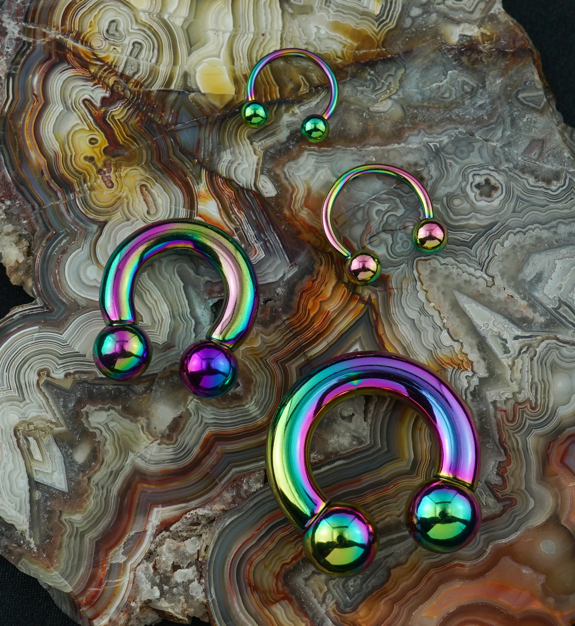 Rainbow PVD Circular Barbell - Image 3