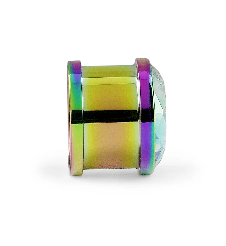 Rainbow Aurora Gem Stainless Steel Plugs - Image 3