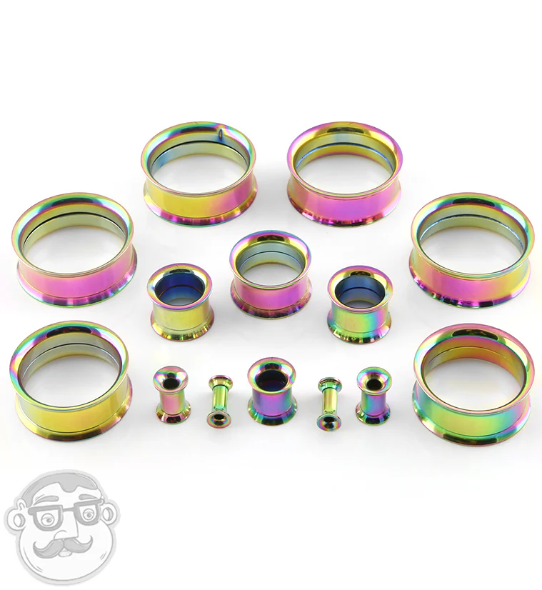 Rainbow Steel Internally Threaded Tunnel Plugs - Image 2