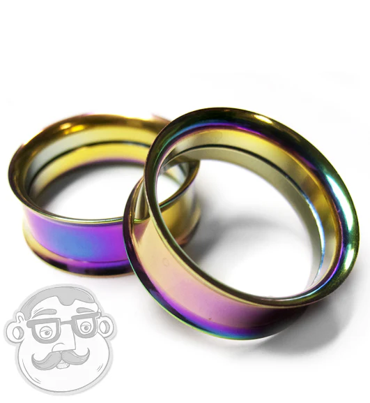 Rainbow Steel Internally Threaded Tunnel Plugs - Image 3
