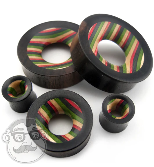 Rasta Stripe Skateboard Concave Tunnel Plugs - Image 5