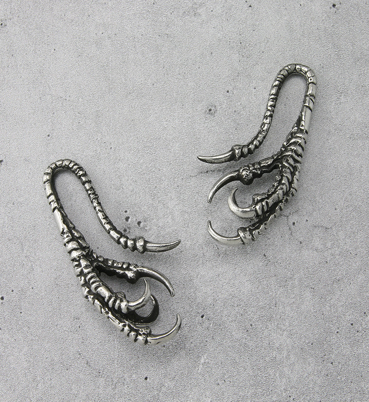 Raven Talons White Brass Ear Weights - Image 3