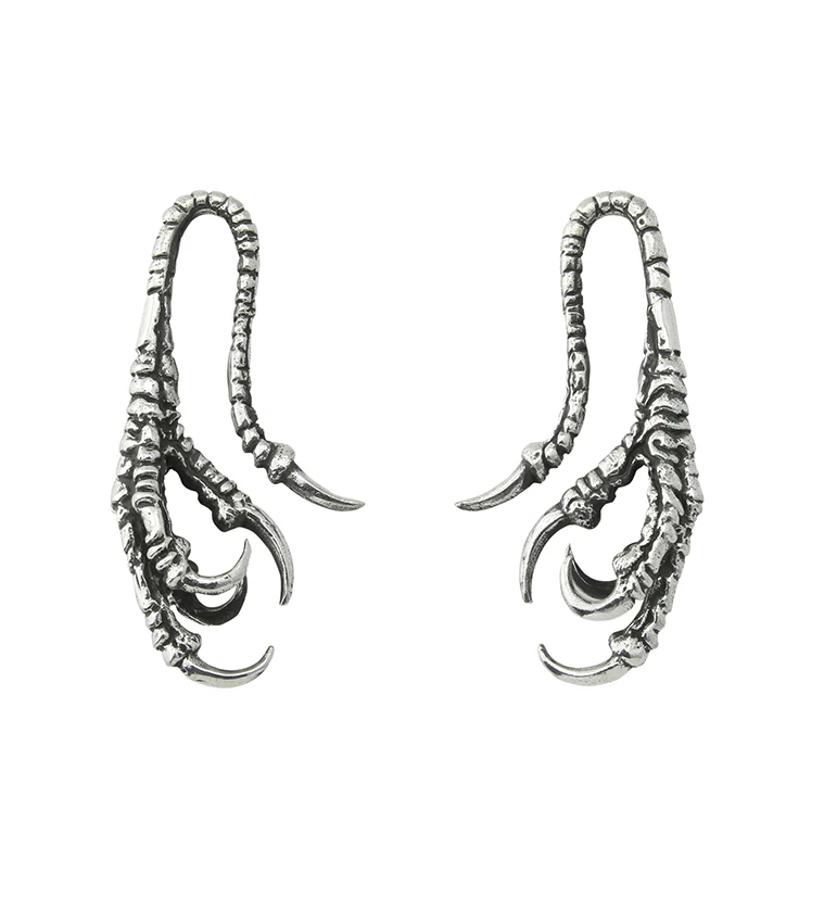 Raven Talons White Brass Ear Weights - Image 4
