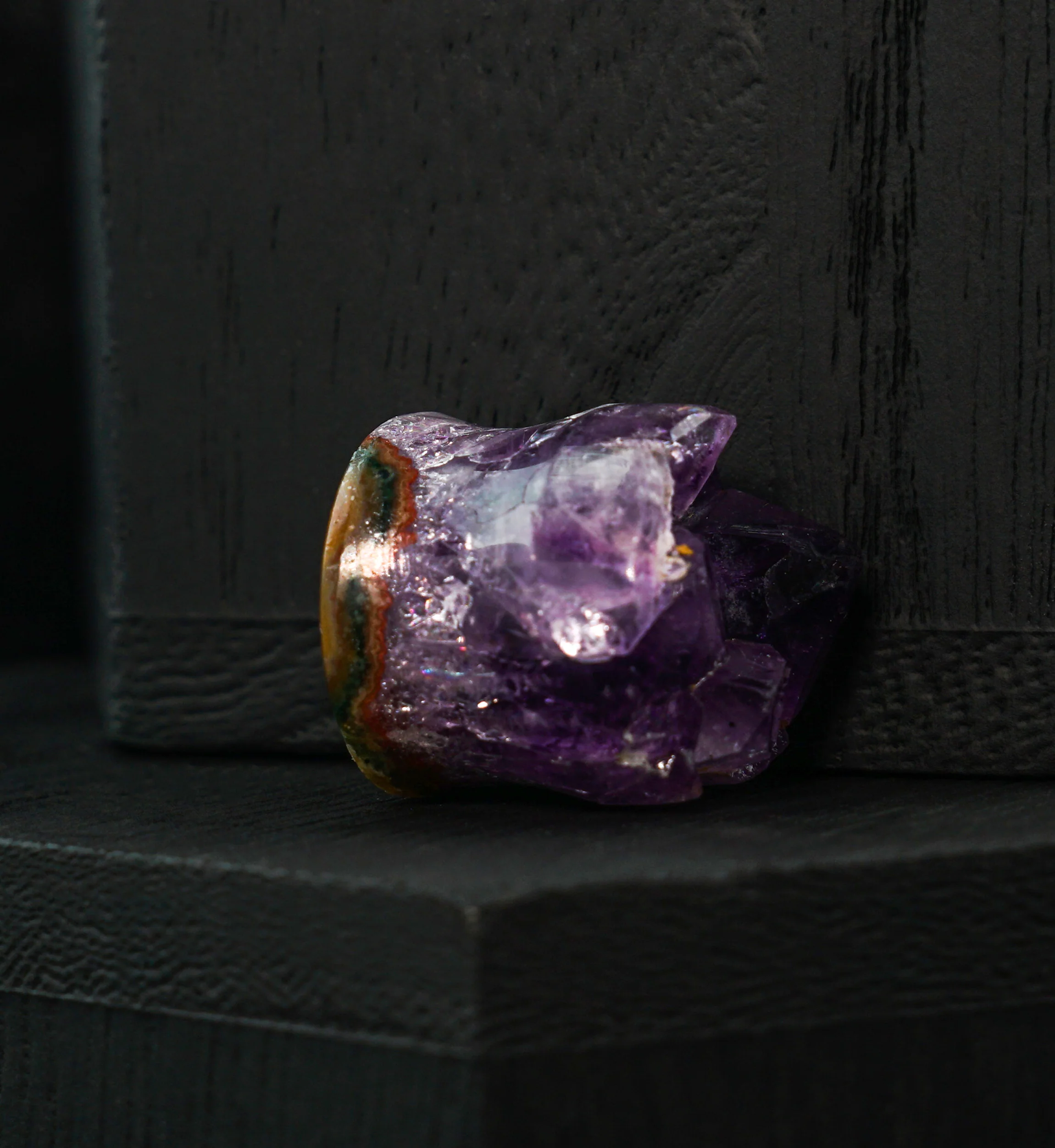 Raw Amethyst Plug 5/8" (16mm) (Single Plug) Version 1 - Image 2