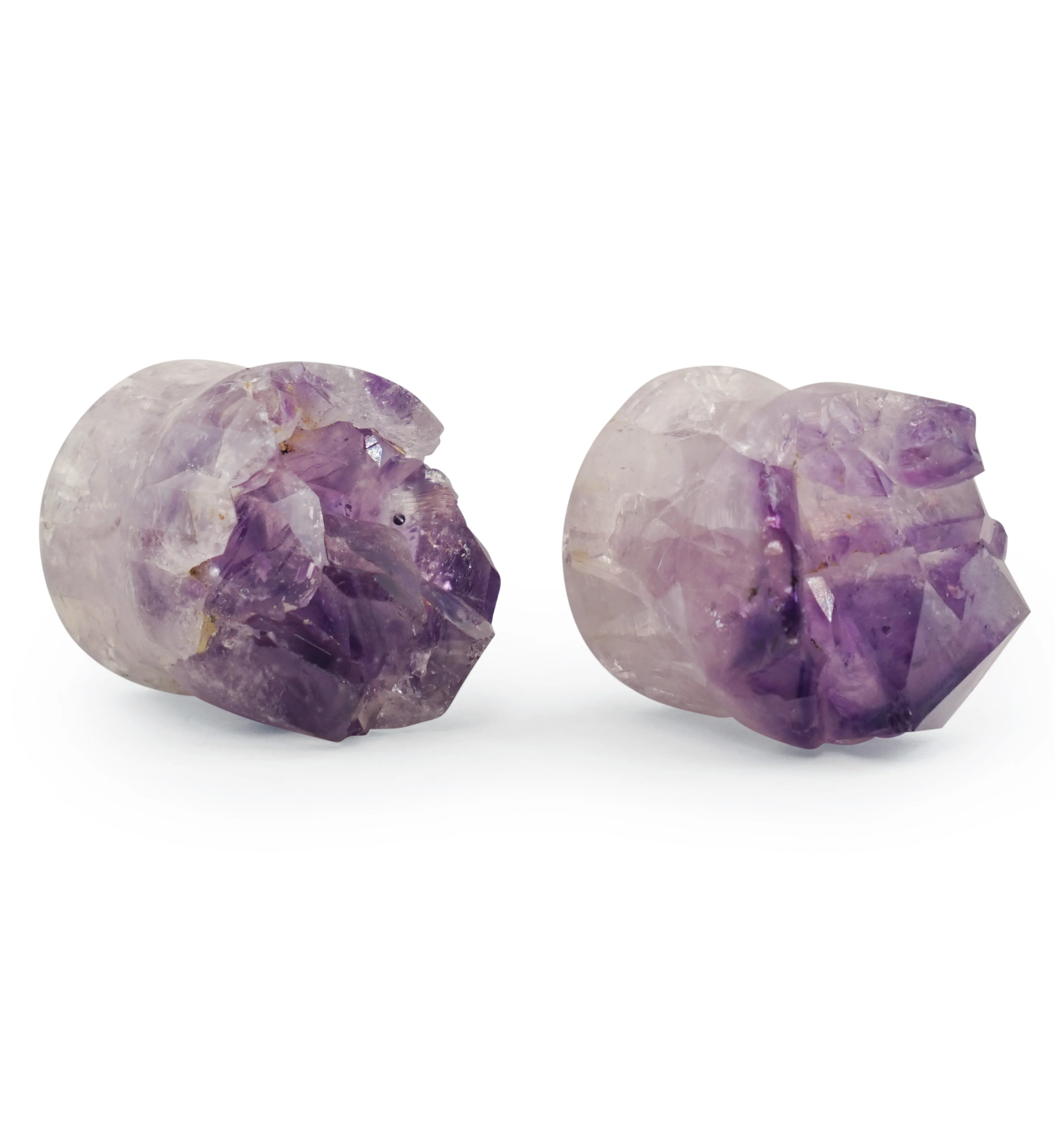 Raw Amethyst Plugs 3/4" (19mm) Version 5 - Image 2