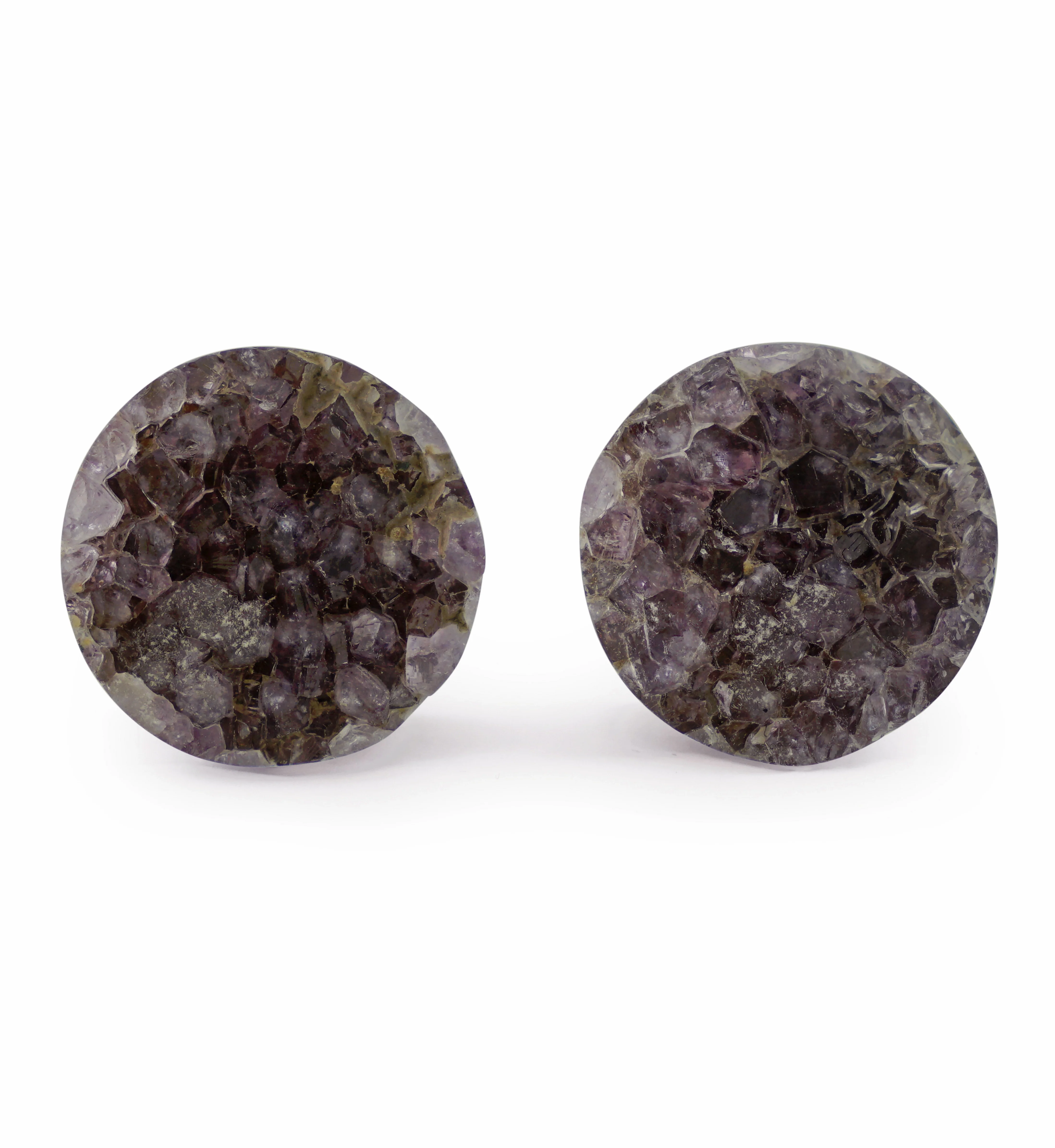 Raw Amethyst Plugs 15/16" (24mm) Version 9 - Image 2