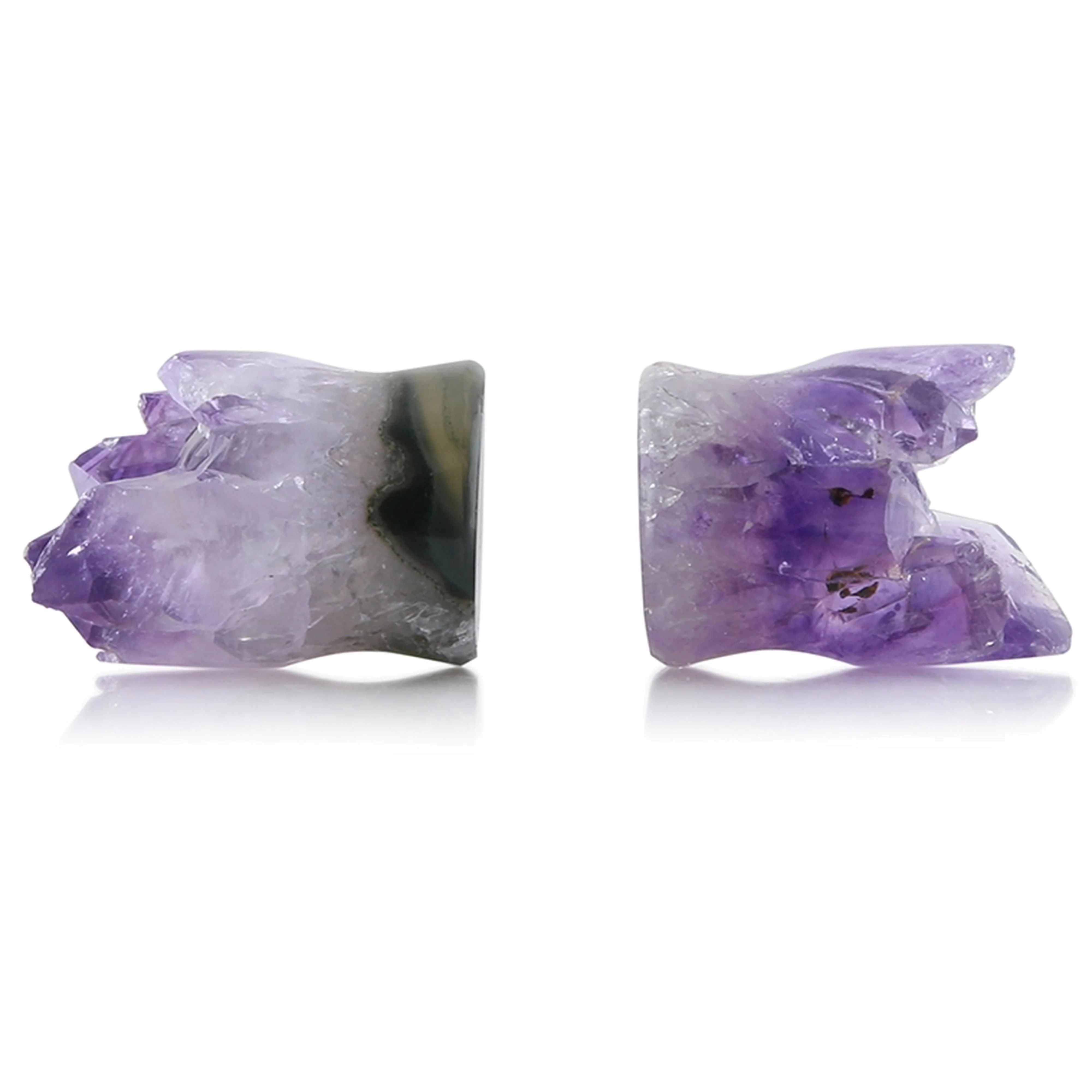 Raw Amethyst Plugs 17mm Version 2 - Image 2