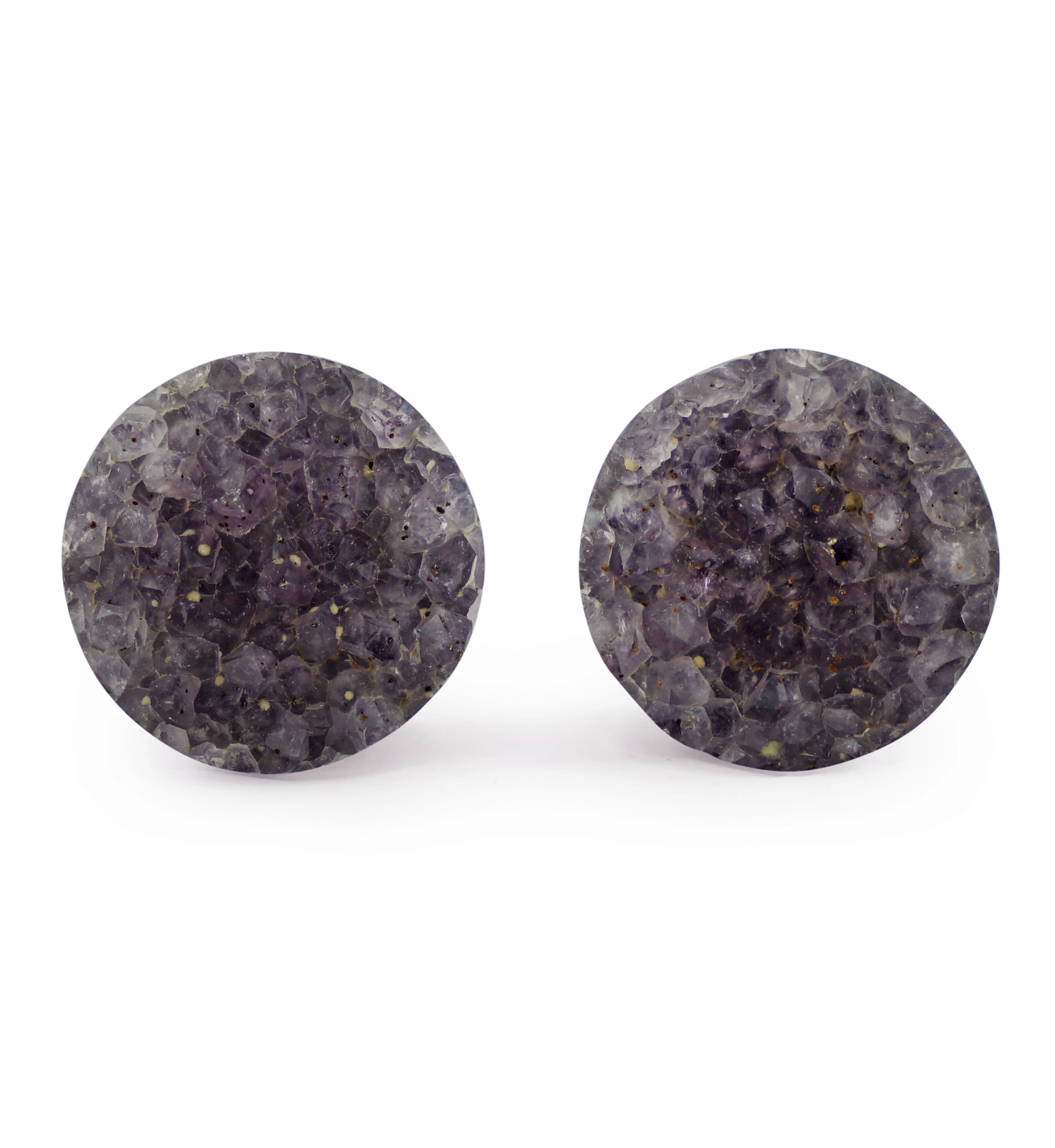 Raw Amethyst Plugs 3/4" (19mm) Version 2 - Image 2