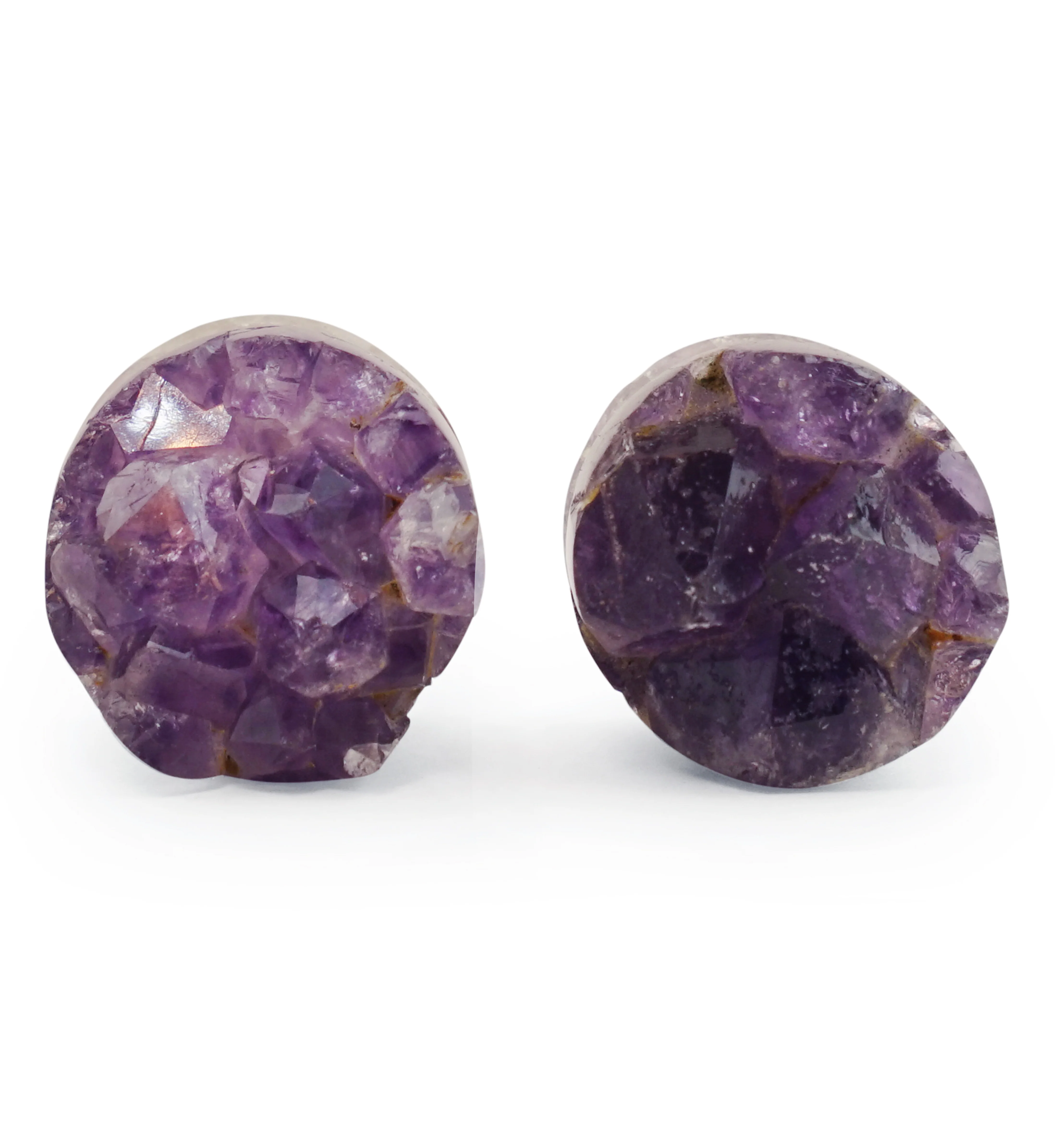 Raw Amethyst Plugs 3/4" (19mm) Version 4 - Image 2