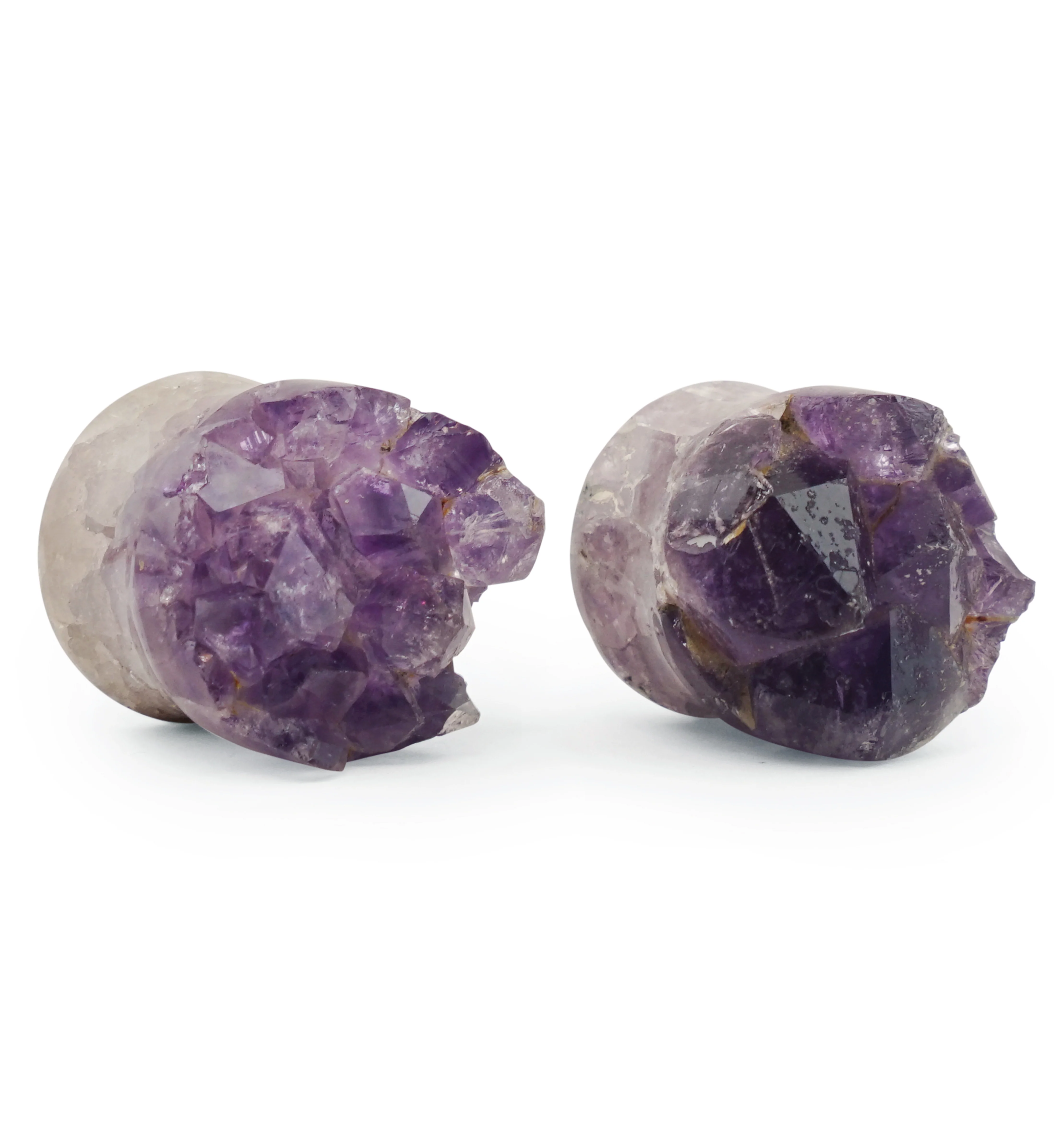 Raw Amethyst Plugs 3/4" (19mm) Version 4 - Image 3