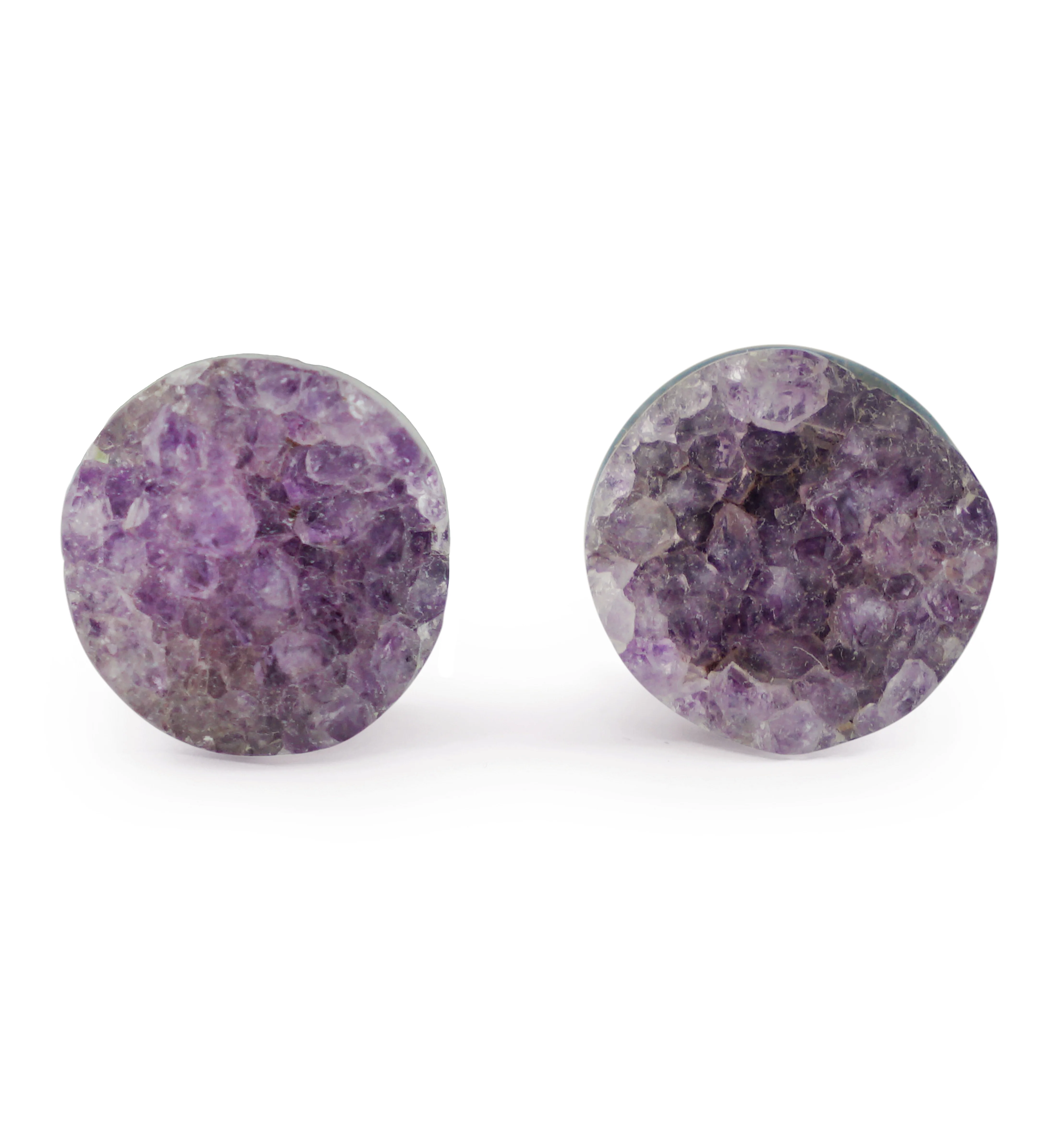 Raw Amethyst Plugs 1/2" (12mm) Version 1 - Image 2