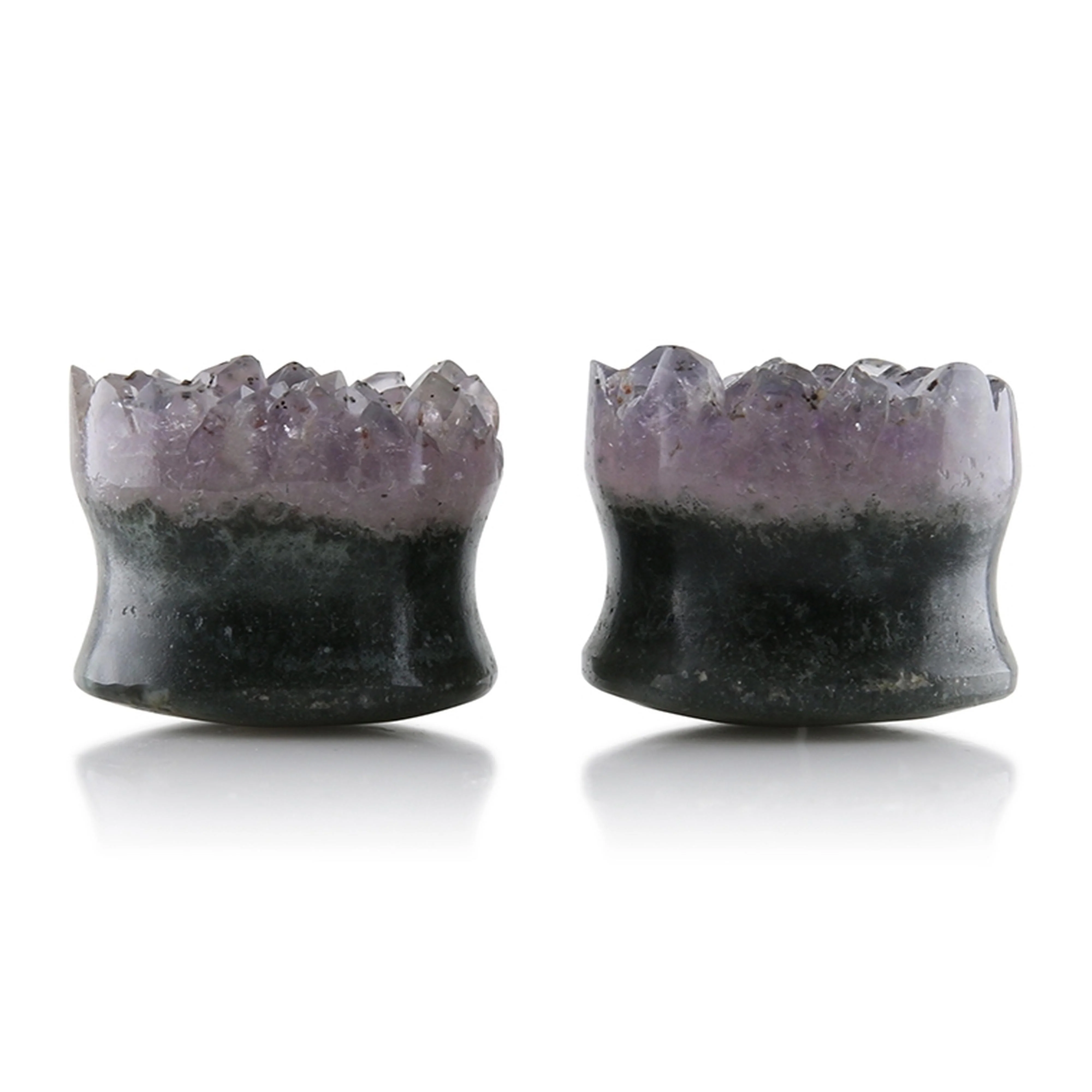 Raw Amethyst Plugs 17mm
