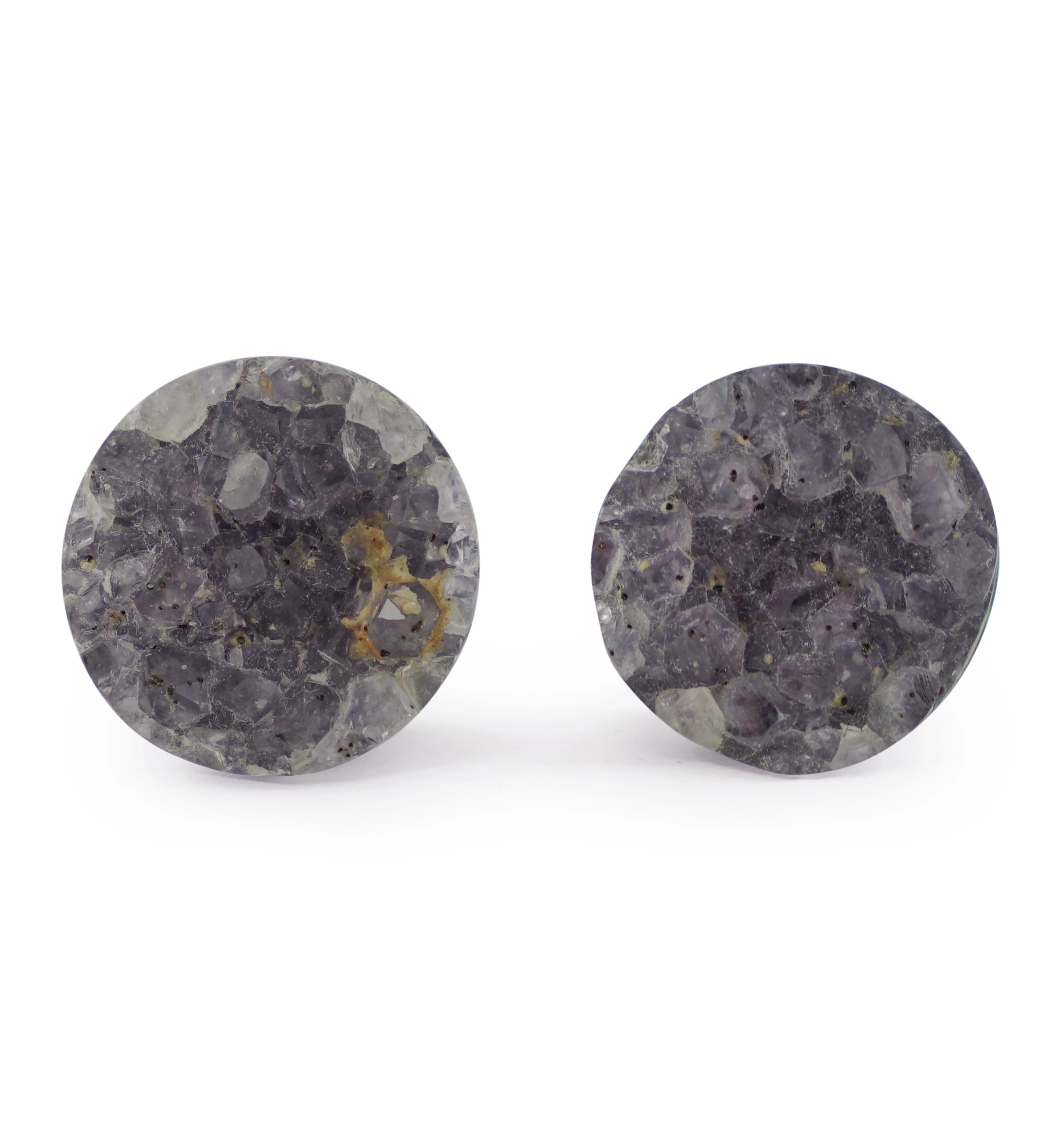 Raw Amethyst Plugs 5/8" (16mm) Version 12 - Image 2