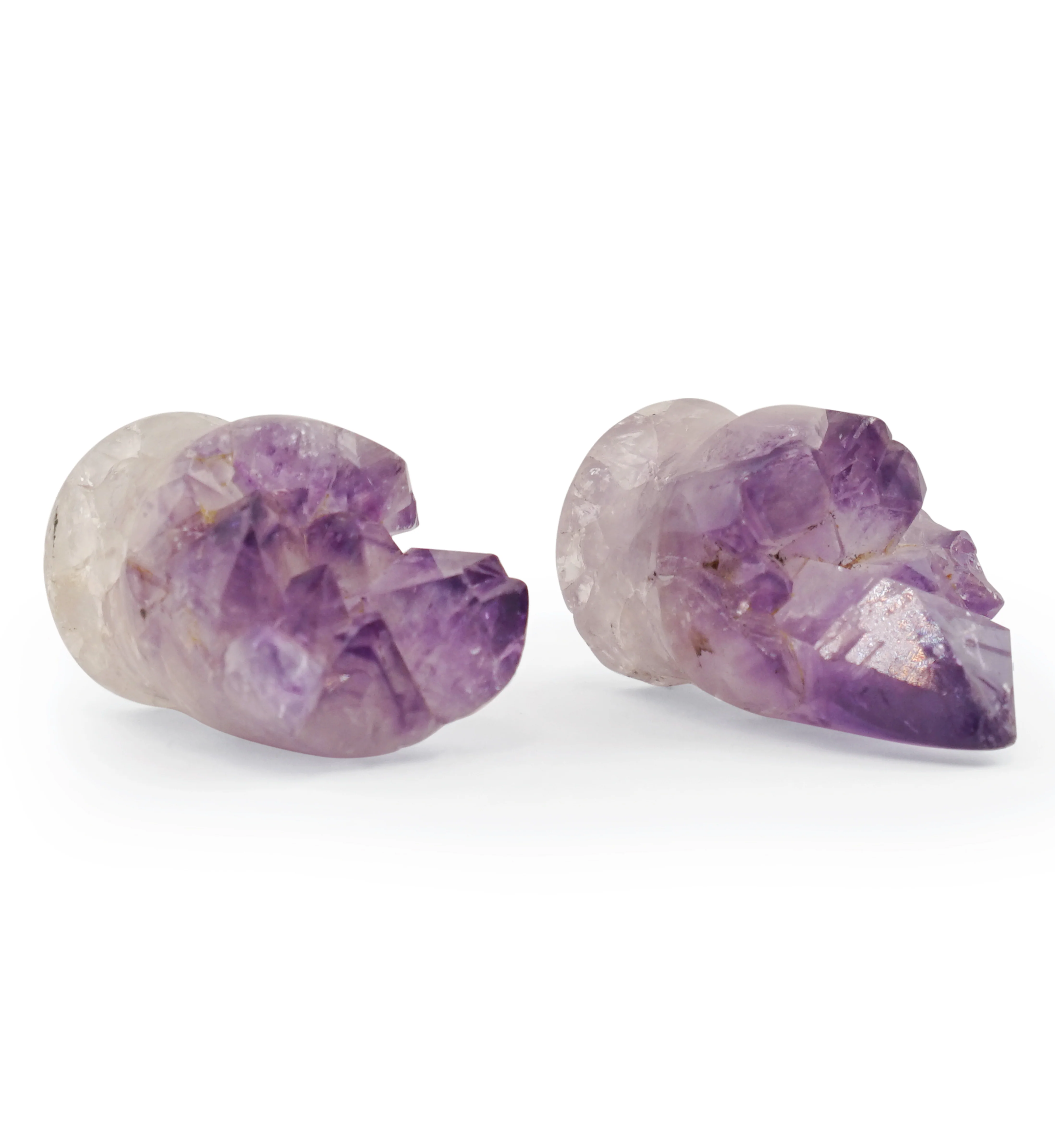 Raw Amethyst Plugs 5/8" (16mm) Version 2 - Image 2