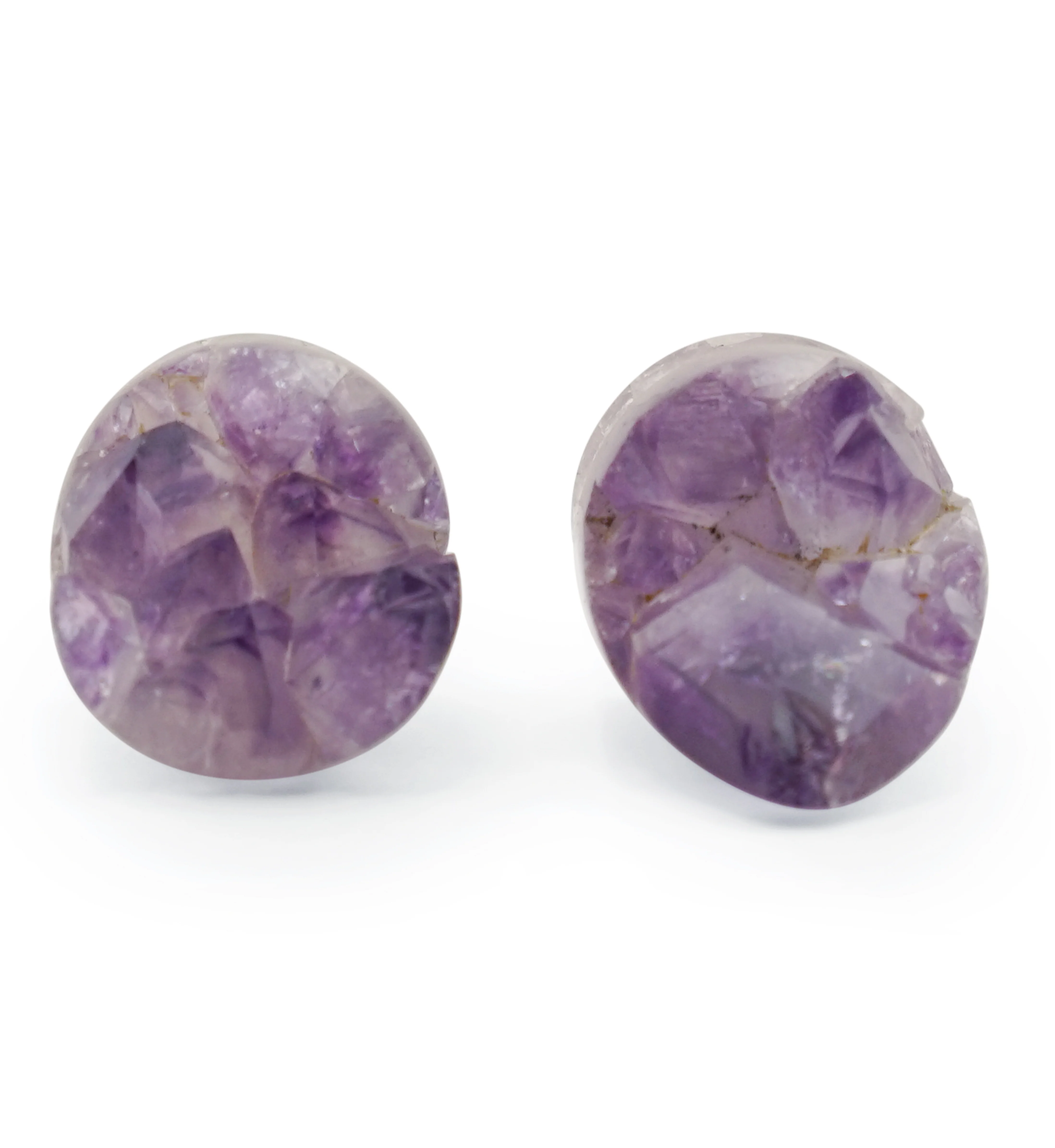 Raw Amethyst Plugs 5/8" (16mm) Version 2 - Image 3