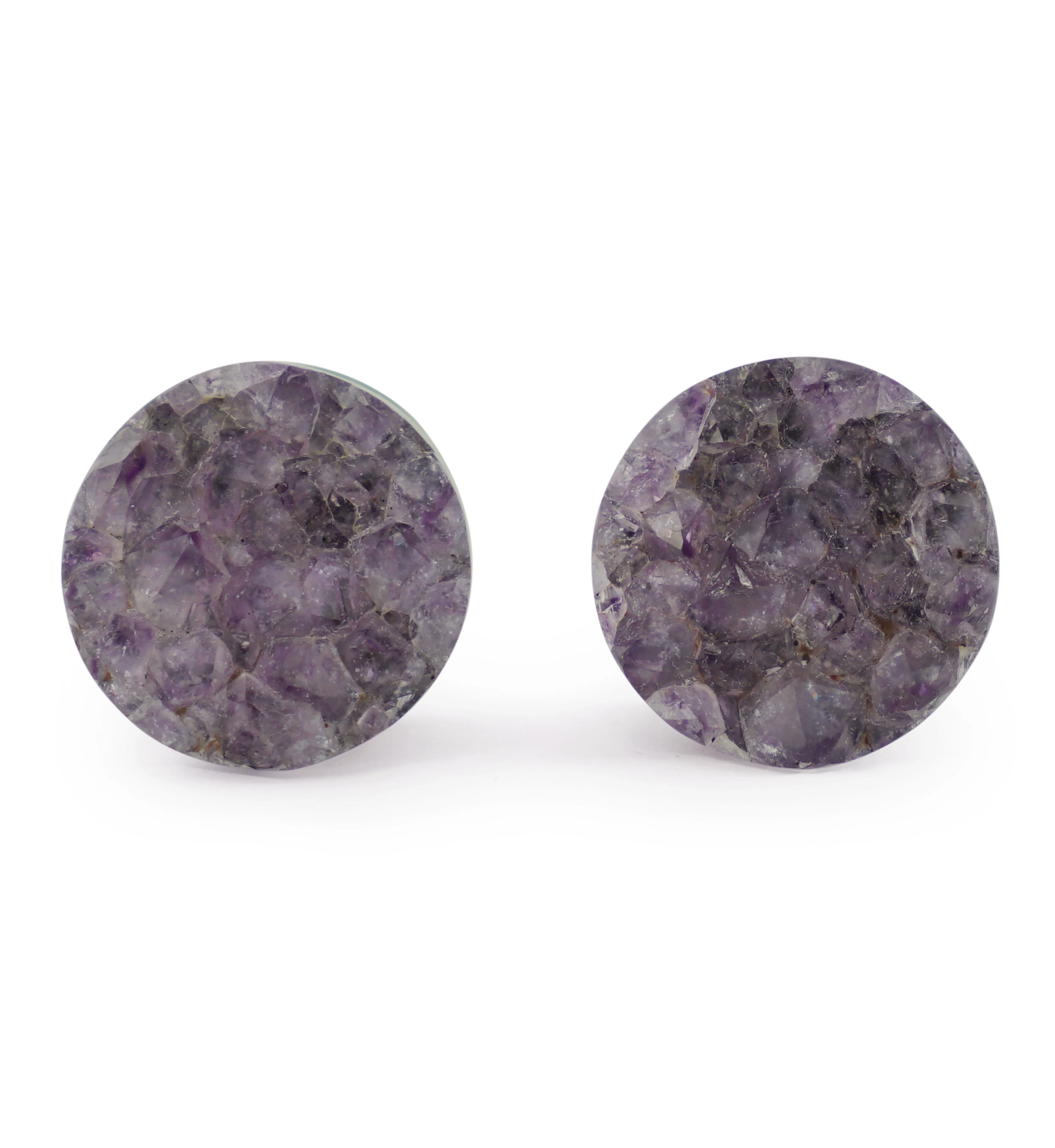 Raw Amethyst Plugs 5/8" (16mm) Version 2 - Image 2