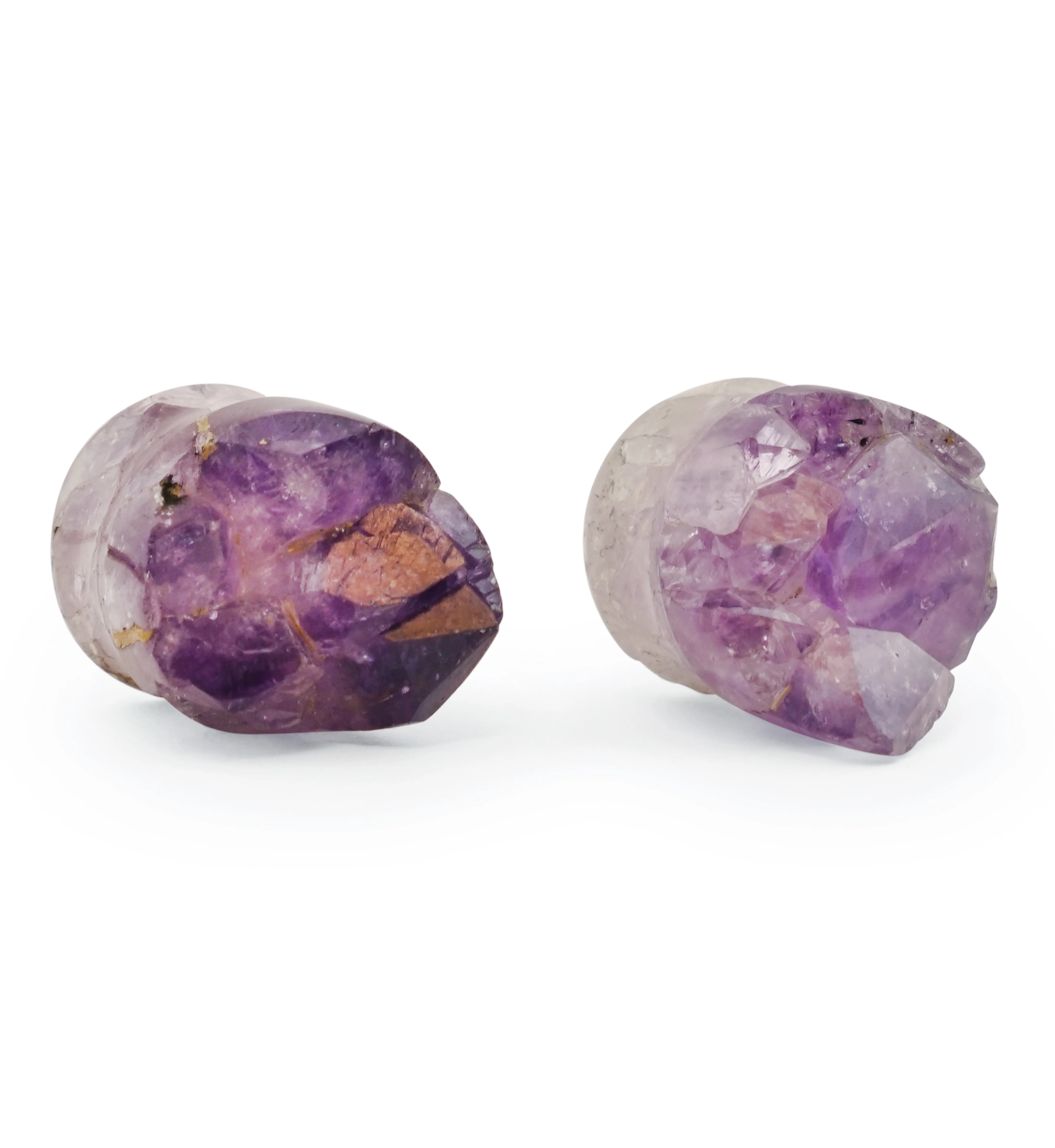 Raw Amethyst Plugs 5/8" (16mm) Version 7 - Image 2