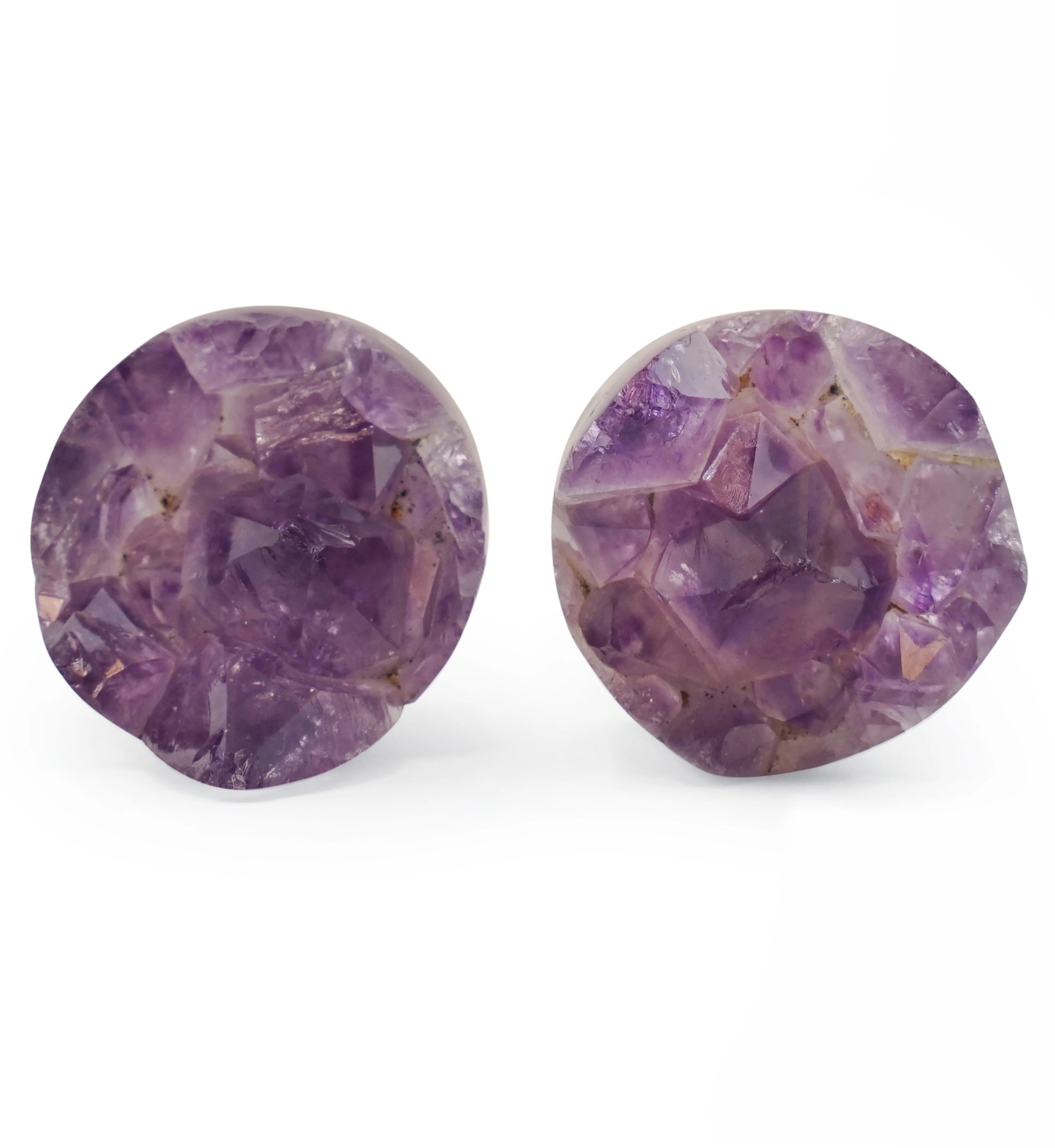 Raw Amethyst Plugs 7/8" (22mm) Version 12 - Image 3
