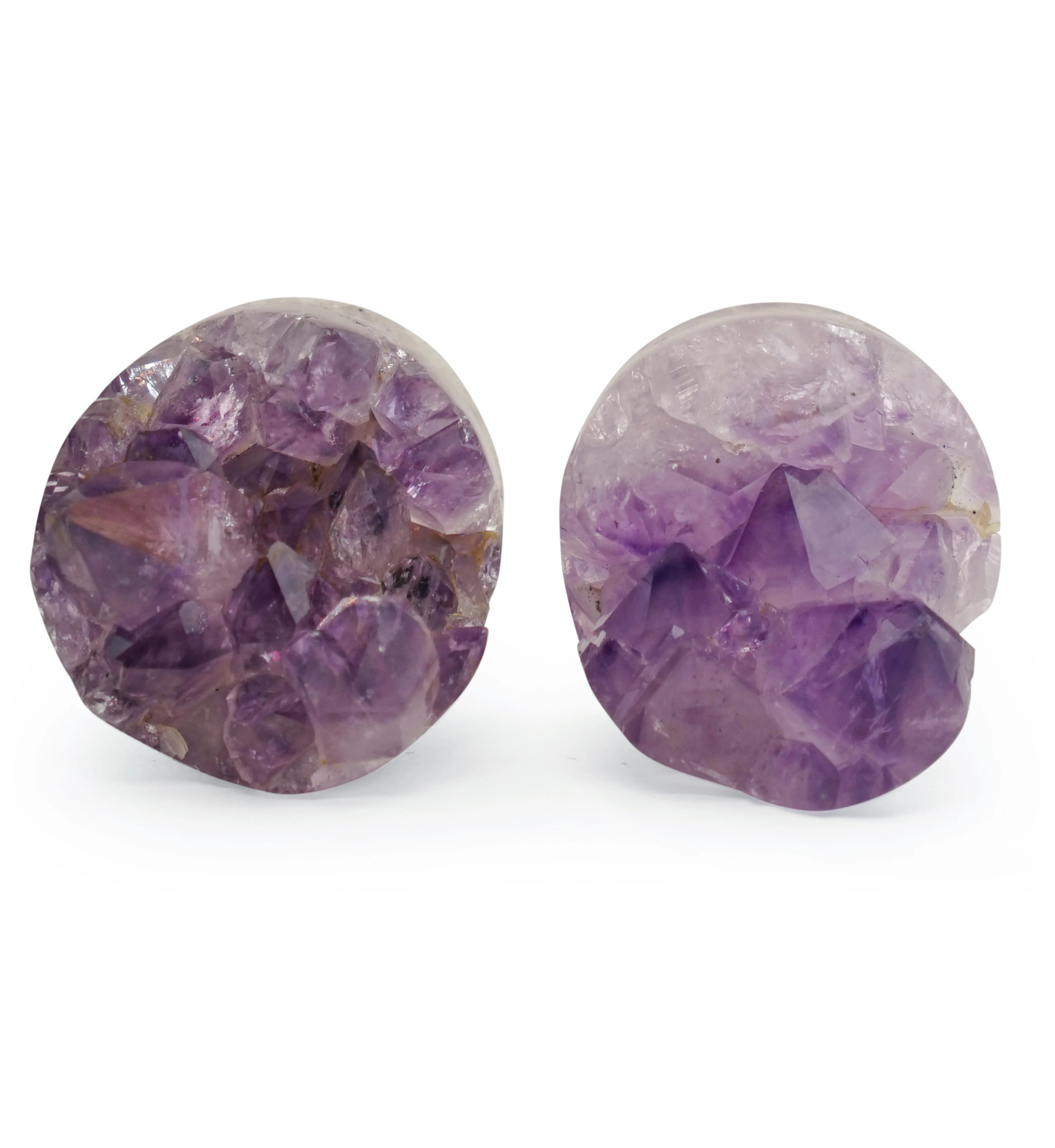 Raw Amethyst Plugs 7/8" (22mm) Version 3 - Image 3
