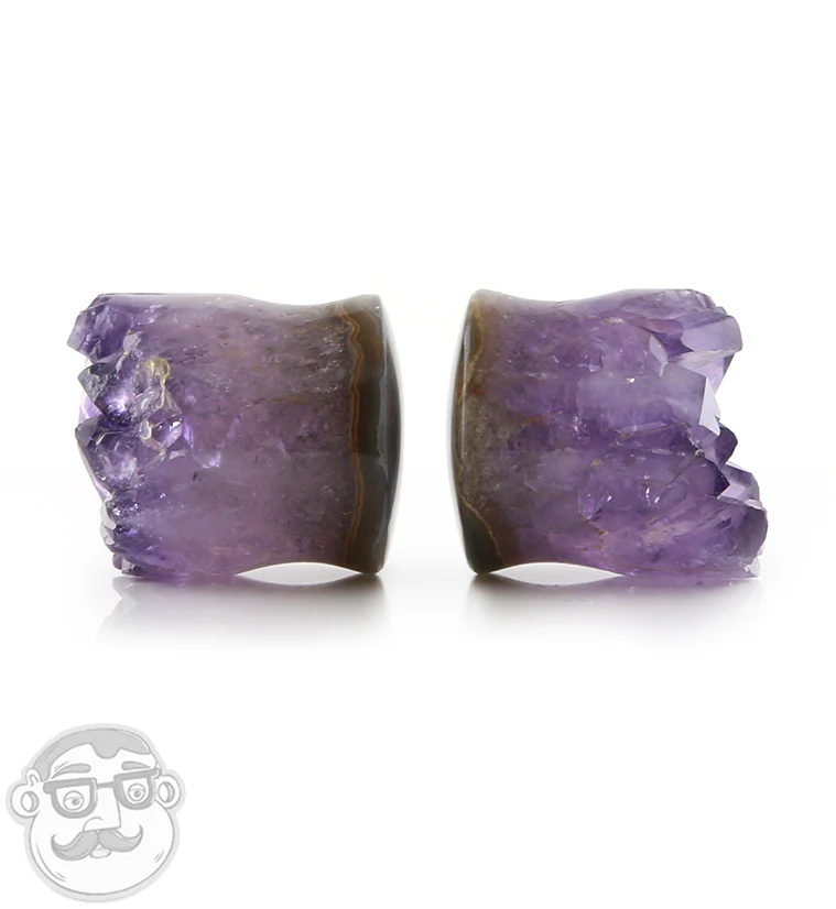 Raw Amethyst Plugs 7-8" (22mm) Version 9 - Image 2