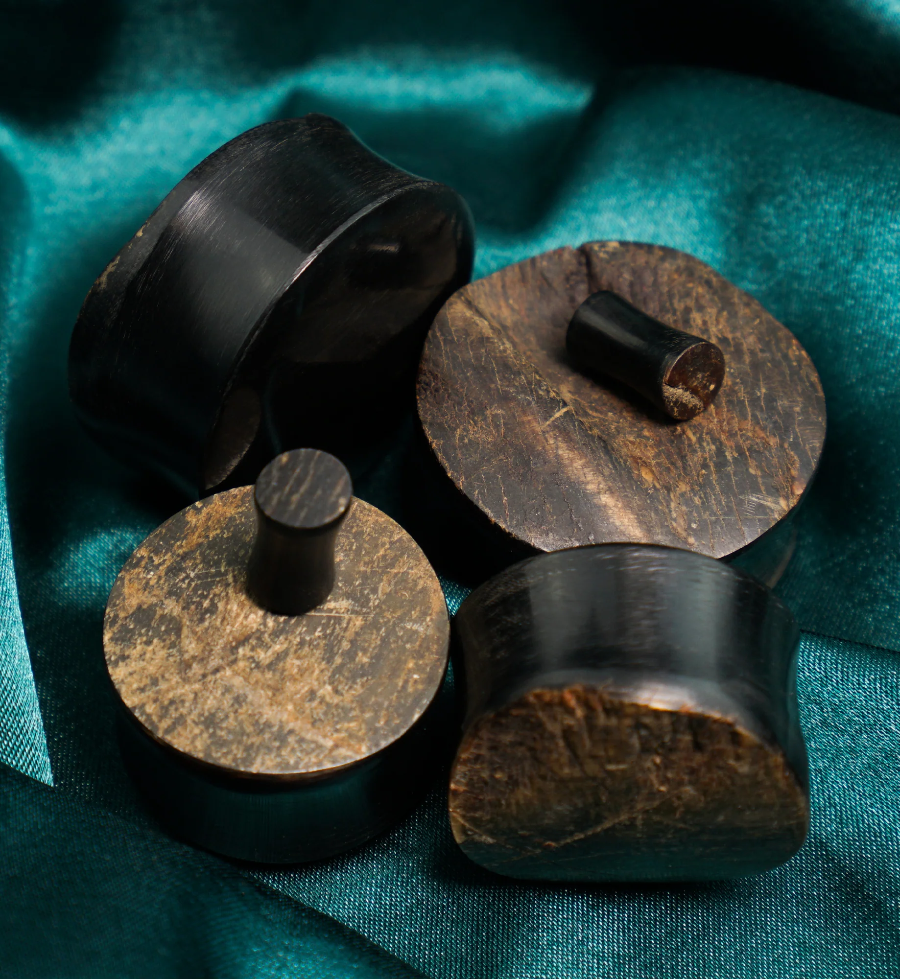 Raw Buffalo Horn Plugs - Image 2