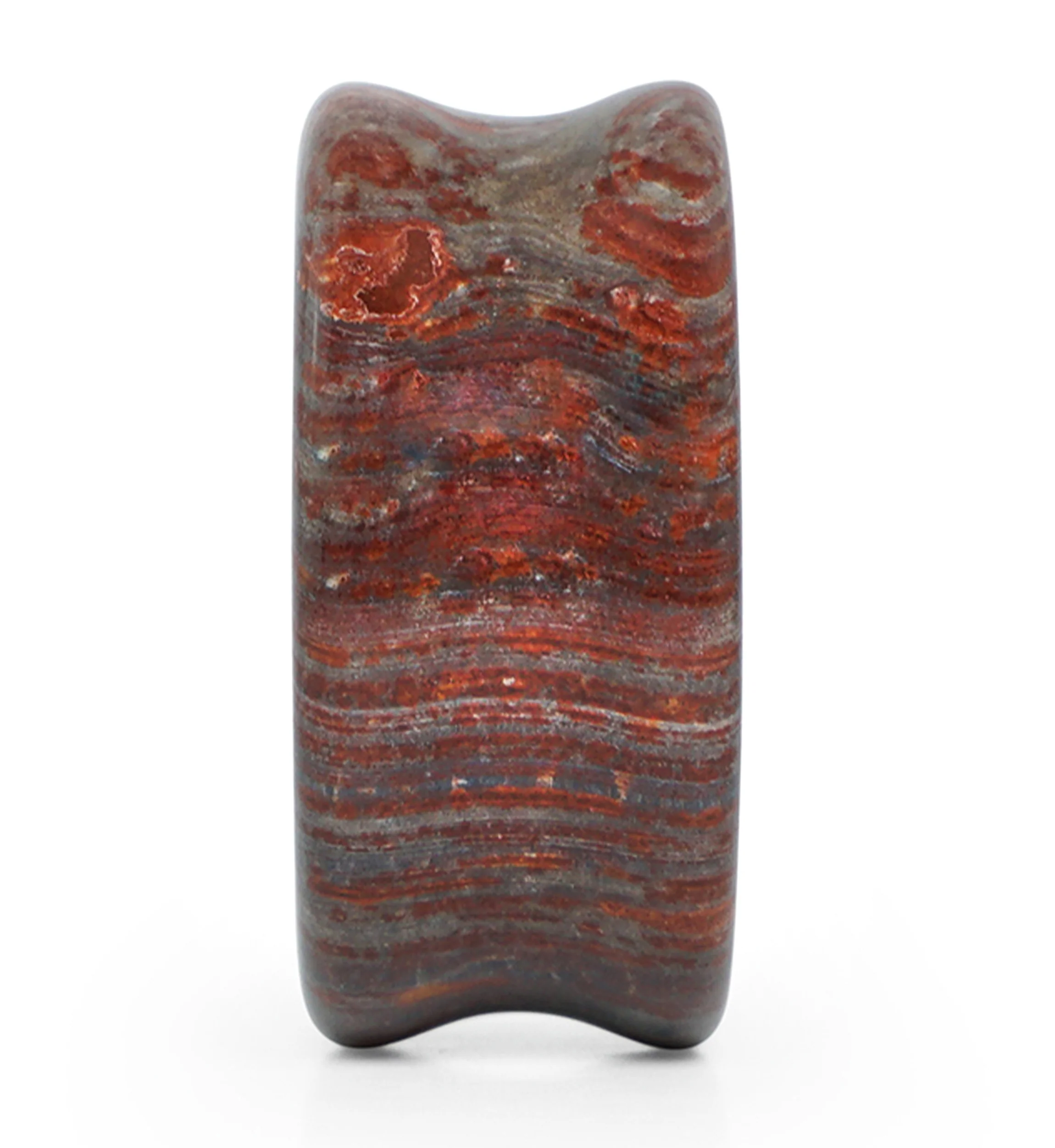 Red Brecciated Jasper Stone Plugs - Image 5