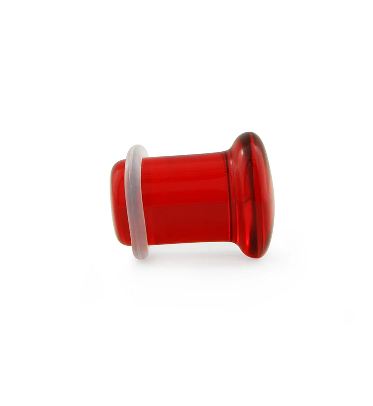 Red Glass Plugs - Single Flare - Image 5