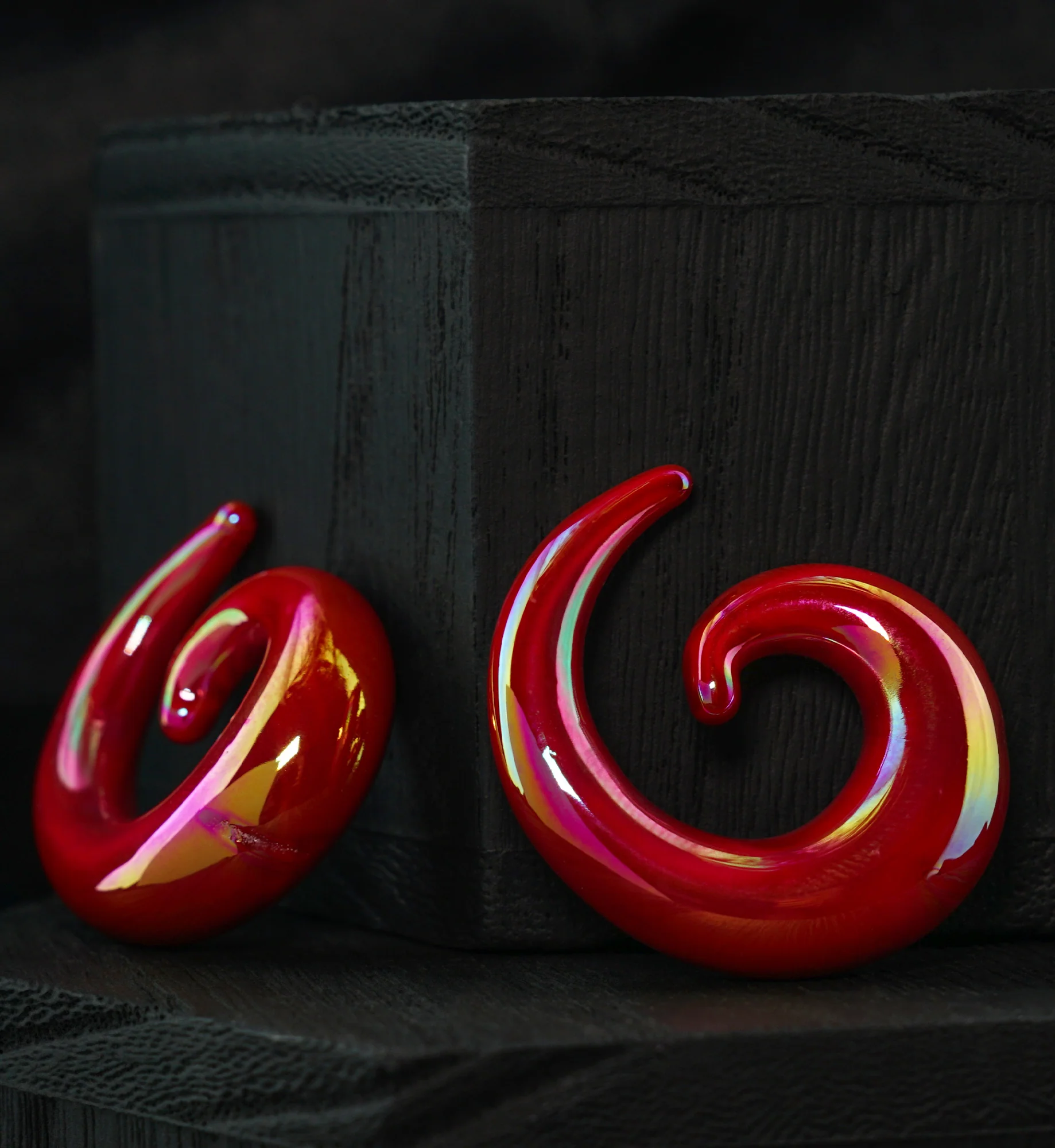 Red Rogue Glass Spirals - Image 2