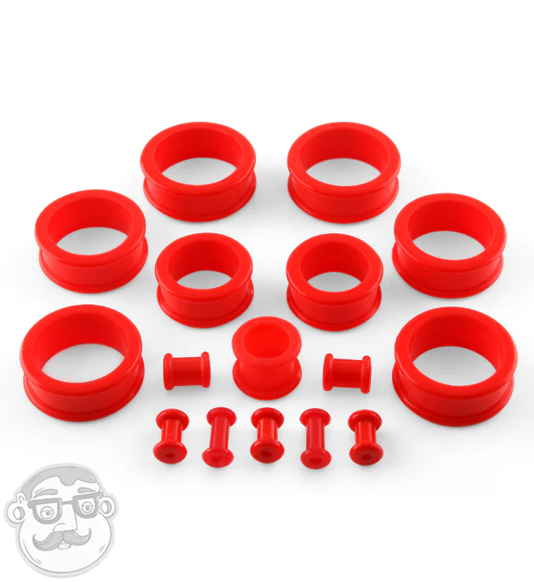 Red Silicone Tunnels (CLOSE OUT) - Image 2