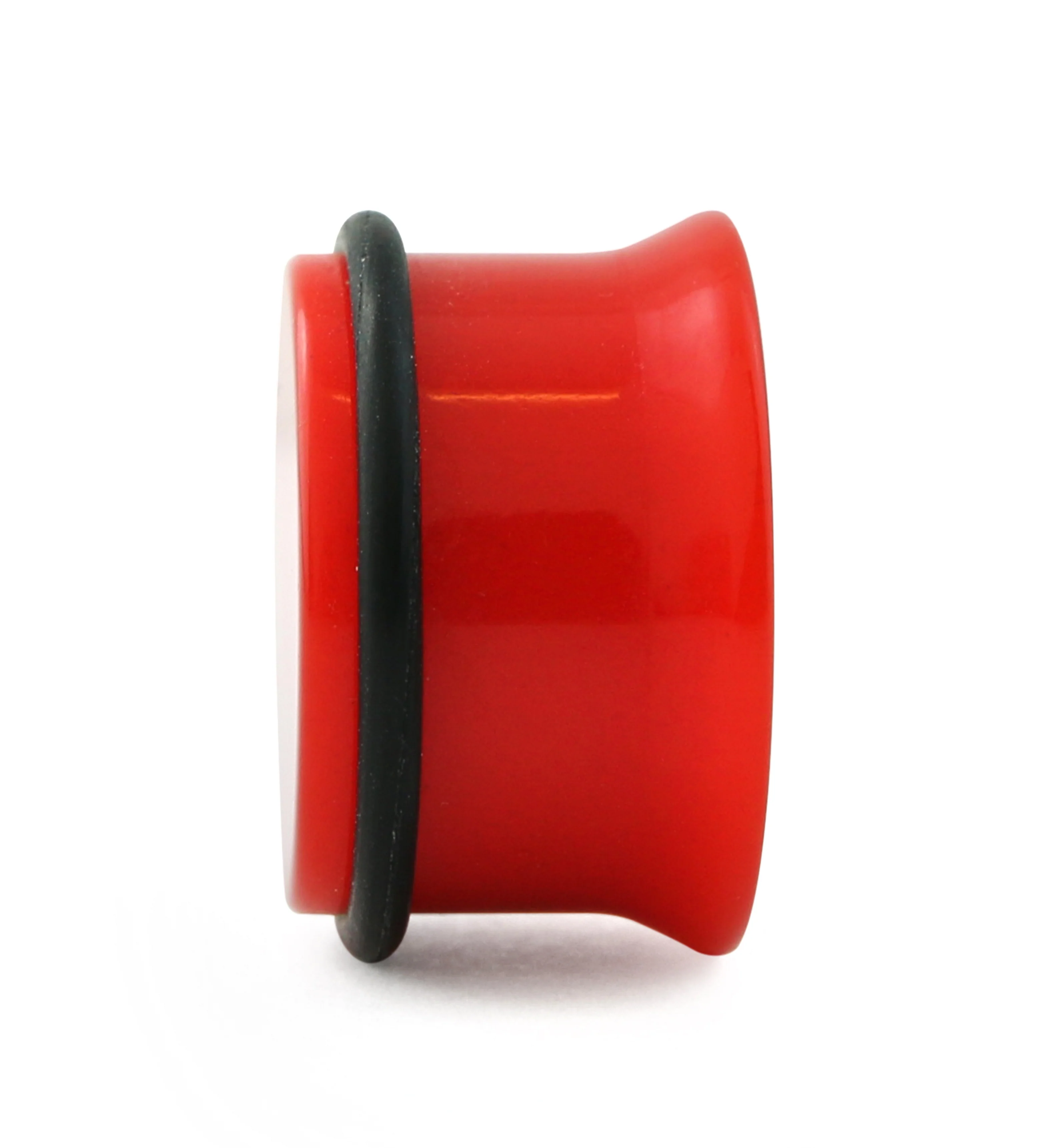 Red Single Flare Acrylic Plugs - Image 3